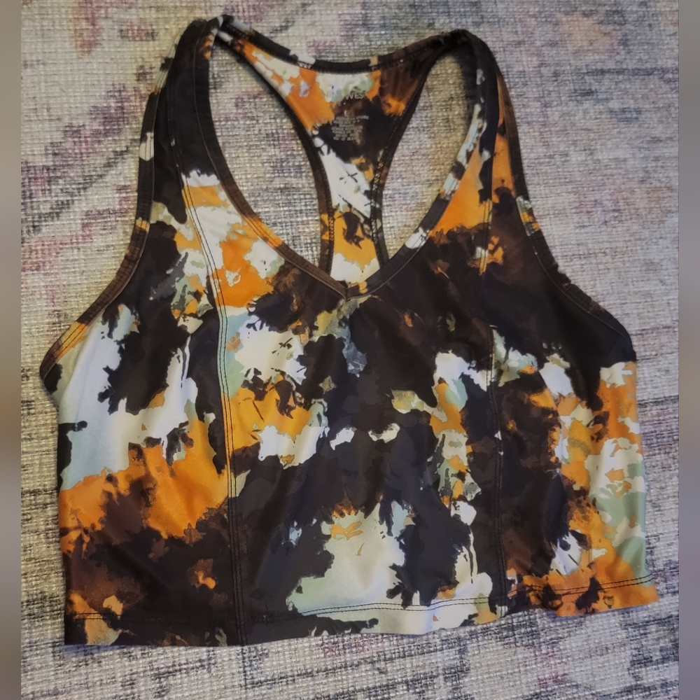 Ninewest Multicolor Camouflage Sports Bra Top Size L
